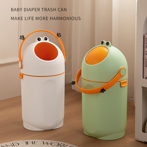 Lăn bìa loại Thùng rác có thể mềm đóng không mùi vòng bé tã Nhựa thùng rác Thùng tã nhựa bền vững Thùng rác - Product Image 2