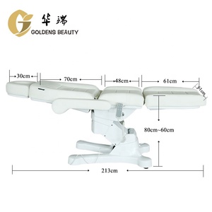 2024 New Trắng Hiện Đại Có Thể Điều Chỉnh Chiều Cao Di Động Điện Massage Trị Liệu Giường - Product Image 3