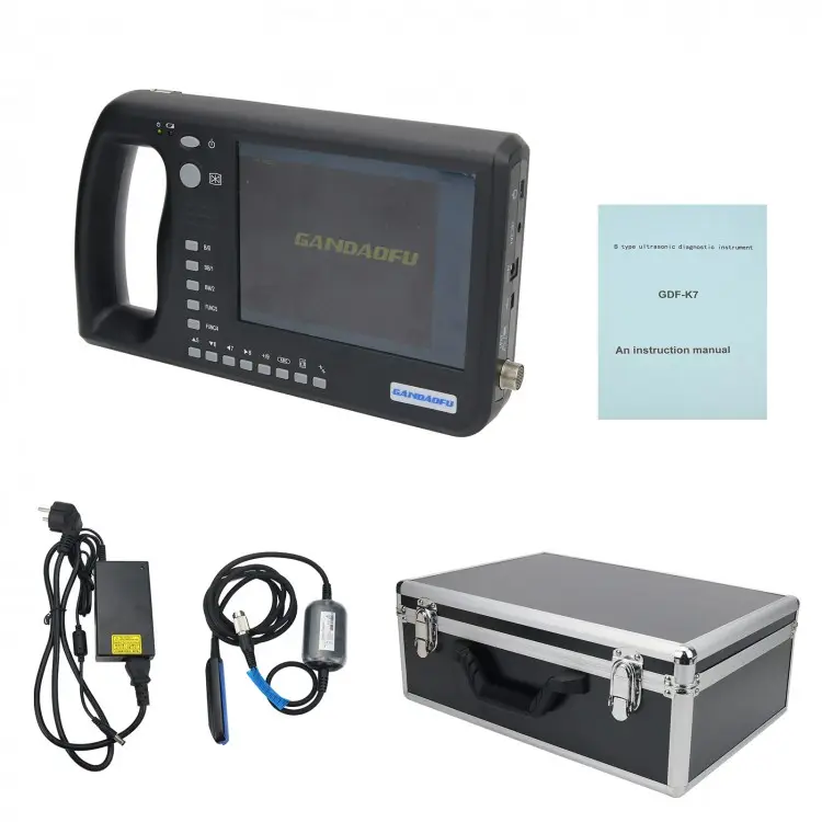 Scanner a ultrasuoni veterinario portatile schermo LCD da 6.4 pollici per animali di grandi dimensioni Cow Horse asiney GDF-K7