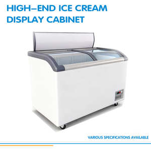 X_ming Tủ đông trưng bày kem siêu thị tủ đông trưng bày kem lớn Tủ đông nhiệt độ đơn cho thực phẩm đông lạnh - Product Image 4