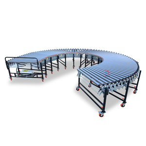 Flexible Gravity Powered Floor Foldable Heavy Duty Roller Conveyor <strong>Loading</strong> <strong>Unloading</strong> System - Product Image 3