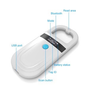 Nhà máy trực tiếp Pet ID chip Máy quét kỹ thuật số USB RFID Dog Cat động vật cầm tay 134.2kHz nhận dạng Thẻ tag Đầu đọc chip - Product Image 6