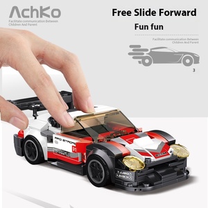 Aoko 8グリッドレーシングシリーズRCモデルカースーパーランおもちゃデコレーション子供教育用ビルディングブロックプラスチック工場 - Product Image 3
