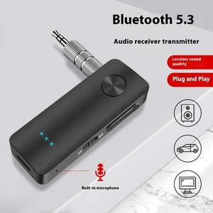 AUX dos en uno de alta calidad para adaptador Bluetooth 5,0 receptor transmisor de Audio inalámbrico para coche con salida USB 5V reproducción de CD de plástico - Product Image 5