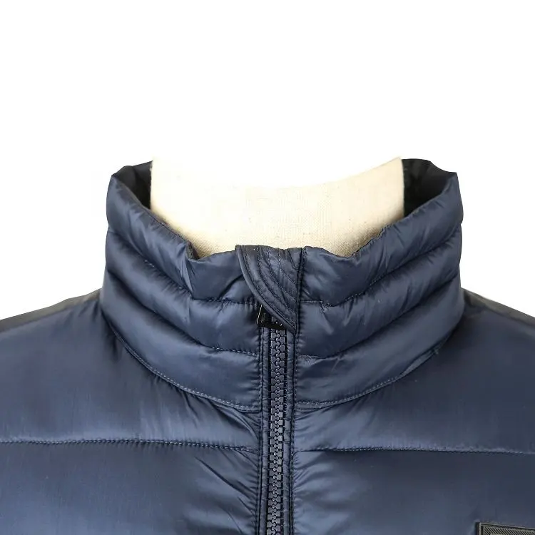 OEM Design personalizzato gilet senza maniche a prova di vento caldo piumino da uomo di alta qualità