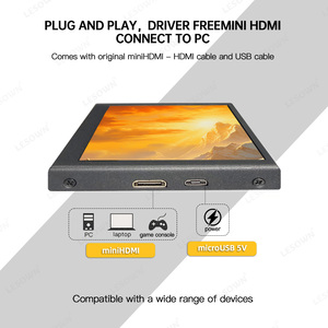 Metal Shell Touch Screen 800x480 portatile Computer Sub <span class=keywords><strong>Display</strong></span> da 5 pollici USB alimentato HD-MI mini Monitor per PC <span class=keywords><strong>Raspberry</strong></span> <span class=keywords><strong>Pi</strong></span> - Product Image 2