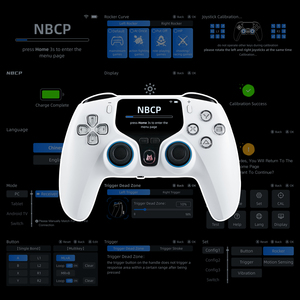 Programmable Multi-Platform <strong>Controller</strong> 775 - Hall Effect Joystick/Trigger, Built-in Display &amp; Turbo <strong>Function</strong> for PC/Switch/PS3 - Product Image 6