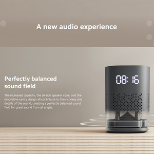 ลำโพงอัจฉริยะ Xiaomi Mijia รุ่นทั่วโลกควบคุมด้วยเสียง WiFi บ้านอัจฉริยะ LED นาฬิกาดิจิตอลเล่นเพลงอัจฉริยะระยะไกล