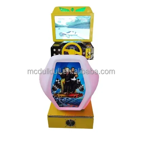 HD LCD a gettoni elettrico per bambini outrun simulatore di videogiochi arcade macchina per auto da corsa