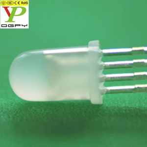 Fabrik 5mm runde 4 Beine LED RGB Diode ultra hoch helle gemeinsame Anode gemeinsame Kathode mit wasser klarer Linse Milch diffuse Linse - Product Image 5
