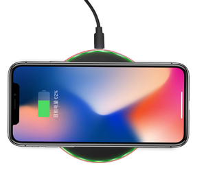 10W Qi kablosuz şarj aleti pedi LED ışık hızlı şarj kablosuz iphone şarj cihazı Xs Max X 8 artı - Product Image 2