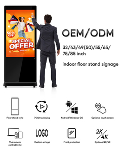 Floor Stand Indoor Digital Signage and <strong>Display</strong> 55inch Android 11 Wifi CMS <strong>Software</strong> <strong>LCD</strong> Smart Touch Screens Totem Kiosk for Mall - Product Image 2