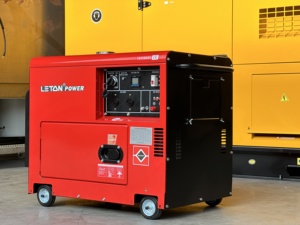כוח leton 5kw 10kva 12kva 10kw במפעל כוח נייד זול מחולל חשמל אוטומטי אטומים לרעש גנום דיזל - Product Image 6