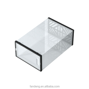 Dikdörtgen şeklinde geliştirilmiş yineleyici plastik ayakkabı dolabı kutu çıkarılabilir tasarım - Product Image 6