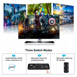 SPDIFおよびL/R 3.5mm HDRHDMIスイッチを備えた4x1HDMIマトリックススイッチスプリッター4x1サポートHDCP 2.2 ARC 3D 4K @ 60 HzHDMIスイッチ - Product Image 6