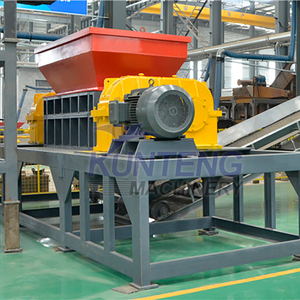 Doppelwellen-Schredder maschine Holz abfall Kokosnussschalen-Schredder Palmkernschalen-Schleif maschine Oliven-Zerkleinerung maschine