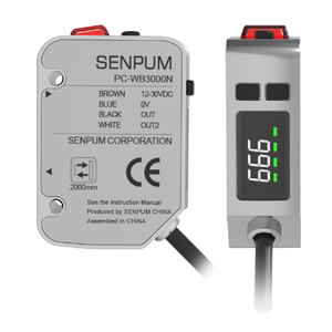 Shenzhen Sensor de Color láser Fabricante 0,5mm Detección Máquina de pintura Sensor de detección de Color Sensor DE RECONOCIMIENTO DE CÓDIGO DE Color