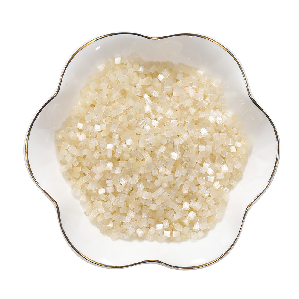 Perles de verre - Beige