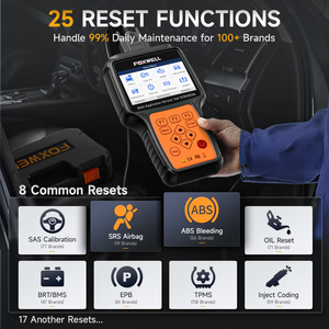 Escáner automático FOXWELL NT650 Elite, herramienta de diagnóstico OBD2 portátil para todos los coches, Analizador de motor de 26 funciones especiales - Product Image 3