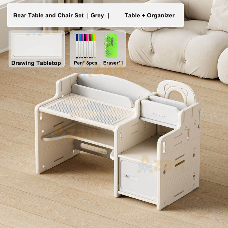 Gris clair (Table + armoire)