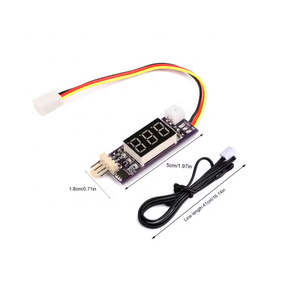 12V 4 fili PWM controllo temperatura regolatore regolazione temperatura velocità Display digitale supporto 3A ventola controllo On/Off - Product Image 2
