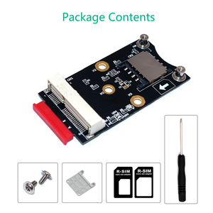 M.2 adattatore Wifi Mini PCIE scheda di rete Wireless A M2 NGFF chiave A + E Wifi Card Raiser con Slot per scheda SIM per modulo WiFi/WWAN/LTE - Product Image 6