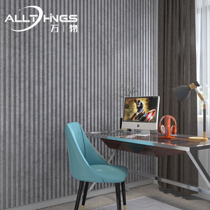 High-End WPC 3D sistema di rivestimento della parete facile installazione moderno stile di lusso per salotti uffici Hotel lobby - Product Image 4