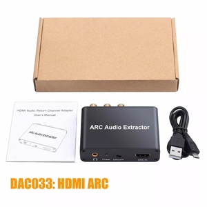 HD ark Spdif 3.5mm kulaklık Jack Spdif koaksiyel RCA R/L ses dönüş dönüştürücü DAC ses adaptörü - Product Image 5
