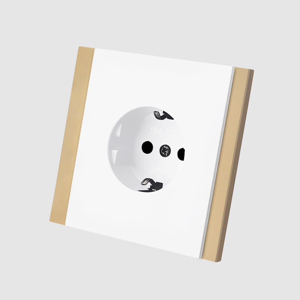 1 Schuko Socket White