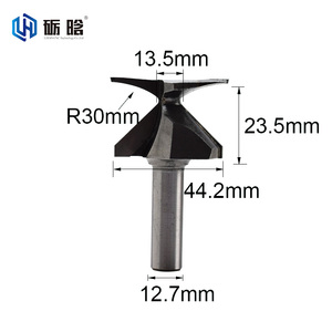 LIHAN Cabinets Router Bit 1/2 Milling <strong>Cutter</strong> Woodworking Carbide <strong>Cutter</strong> Head Circular <strong>Arc</strong> Bending for Wooden Doors - Product Image 3