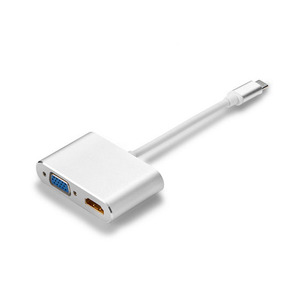 <strong>USB</strong> C to HDMl <strong>VGA</strong> Adapter <strong>USB</strong> Type-C Hub with 4K HDMl 1080P <strong>VGA</strong> - Product Image 1