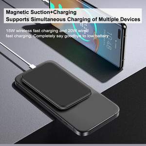 Regalos de promoción universales Banco de energía inalámbrico Banco de energía ultradelgado magnético 5000mAh 20W Carga rápida Tipo C entrada y salida - Product Image 6