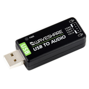 Tarjeta de sonido USB sin controlador para grabación y reproducción de Raspberry Pi compatible con códec estéreo, micrófono integrado, entrada/salida fácil - Product Image 1