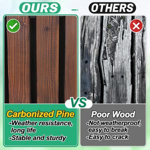 Gỗ vườn Con Đường thời tiết kháng trang trí lối đi cho bên ngoài bước đá Patio bãi biển hồ bơi sân sau, Nâu - Product Image 4