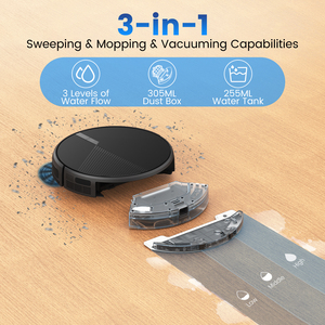 Airrobo Thông Minh <span class=keywords><strong>Robot</strong></span> Sạch Hơn Với Lau Thảm Sàn Chăm Sóc Tự Động Nạp Tiền Lịch Trình Làm Sạch Lau <span class=keywords><strong>Robot</strong></span> Máy Hút Bụi - Product Image 3