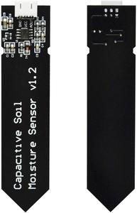 Sensor capacitivo de suelo negro de alta sensibilidad, módulo V1.2, resistente a la corrosión para Arduino para Raspberry Pi