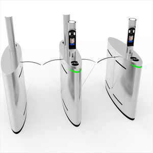 Portone della barriera dell'oscillazione di controllo di accesso dell'ufficio con il riconoscimento di fronte e la barriera della falda del tornello del sensore di temperatura - Product Image 2