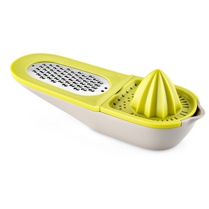野菜用キッチン用多機能3-in-1オリーブグリーンハンド操作ジューサーレモンスクイーザーレモンゼスター - Product Image 5