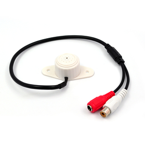 CCTV Micrófono IP externo Entrada de audio Amplio rango Sensibilidad ajustable Dispositivo de sonido de captación de audio para monitor de cámaras DVR - Product Image 2