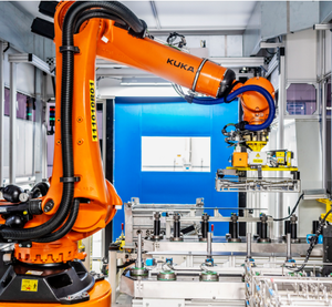 KUKA KR 240 R2900-2 <strong>Robot</strong> Arm with CNGBS <strong>Robot</strong> Gripper and Track As a Working Station for <strong>Loading</strong> and <strong>Unloading</strong> Handing Picking - Product Image 2