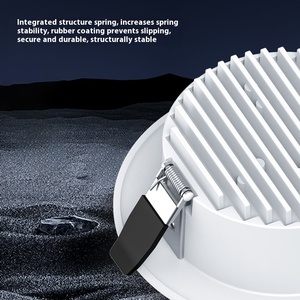 Ultra ince parlama önleyici entegre LED Downlight 7 - 15 w beyaz kabuk yüksek ışık verimliliği gömülü oturma odaları için uygun - Product Image 4