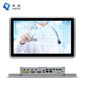 15.6インチ防水IntelJ6412 i3 i5 i7 2 Lan 6 * RS232RS485デュアルディスプレイタッチスクリーンPCファンレス組み込み産業用パネルPC - Product Image 1