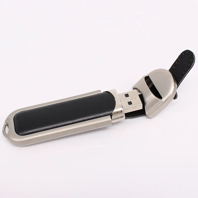 Chiavetta USB in metallo in pelle 64 chiavetta USB 32 chiavetta USB 128 Pen Drive impermeabile 16