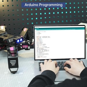 Hiwonder Spiderbot hexapod robot, ikincil geliştirme kiti, Arduino programlama ile uyumlu, örümcek biyonik robot