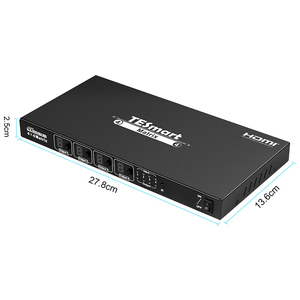 TESmart Matrix HDMI Switch 4K @ 30Hz HD Matrix Switcher 4 in 4 Out matrice HDMI con telecomando IR per proiettore PC PS4 - Product Image 6