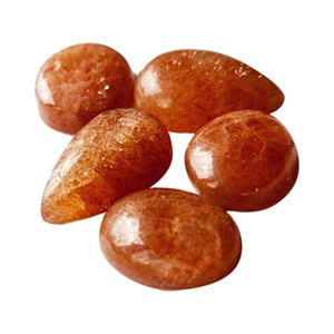 Doğal Sunstone taş cabochons opak kaliteli büyük boy kadar 18mm. Şeffaf kaliteli mevcut küçük boyutları. - Product Image 2