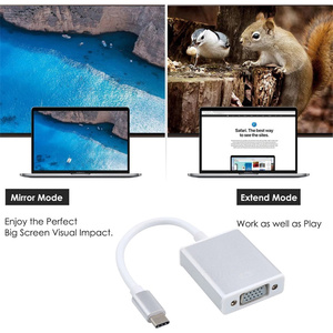 <strong>Usb</strong> C <strong>to</strong> <strong>Vga</strong> Adapter, Type C <strong>to</strong> <strong>Vga</strong> Converter Compatible for Macbook Pro/Air/Ipad Pro 2018/Surface Book - Product Image 5