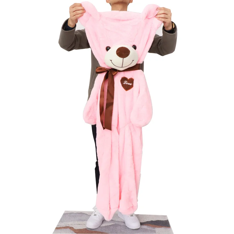 Piel de oso de peluche rosa