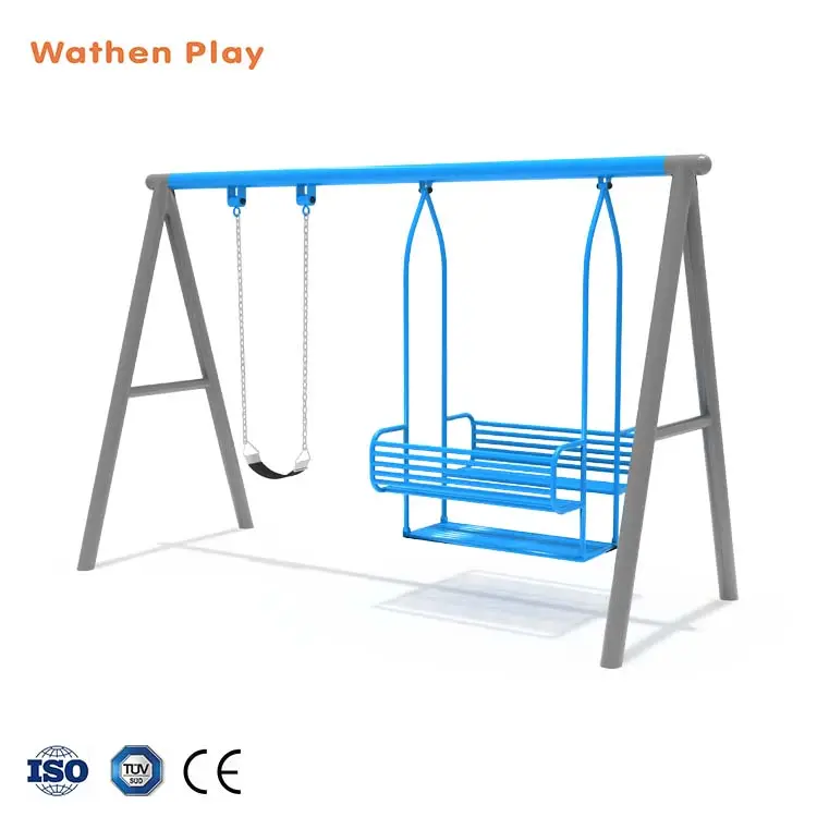 Wholesale Outdoor Swing Sets Amusement Park Swing Outdoor Adult Double Swing Sets For Kids