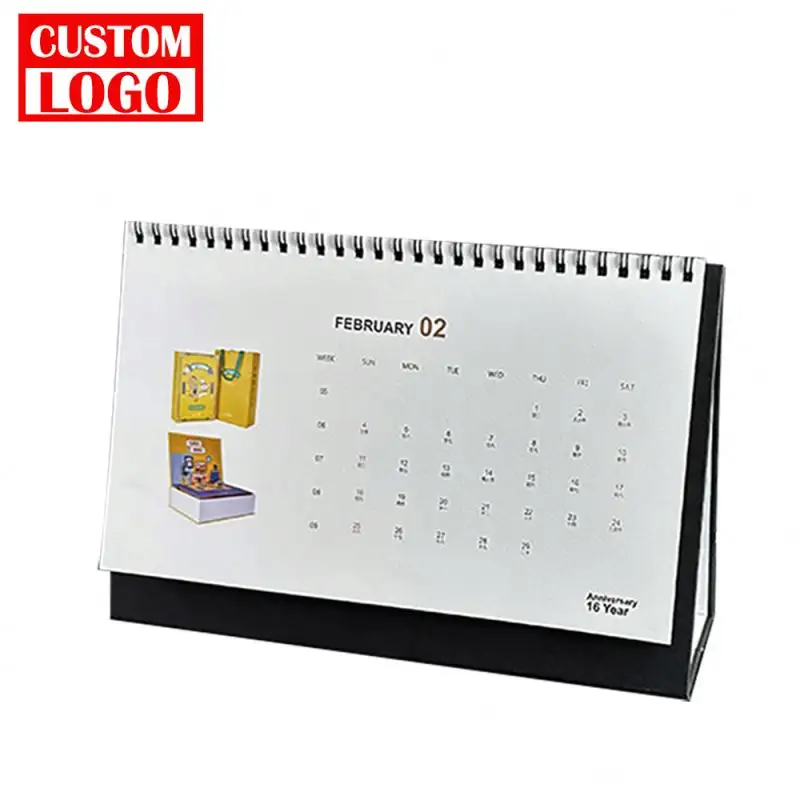 Cheap Gifts for promotion Free design Printing Digital Desk Calendar